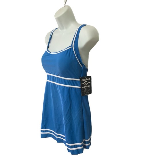 Active Control Technology Blue Swimsuit Size 10 New with Tags #1345 - Picture 3 of 6